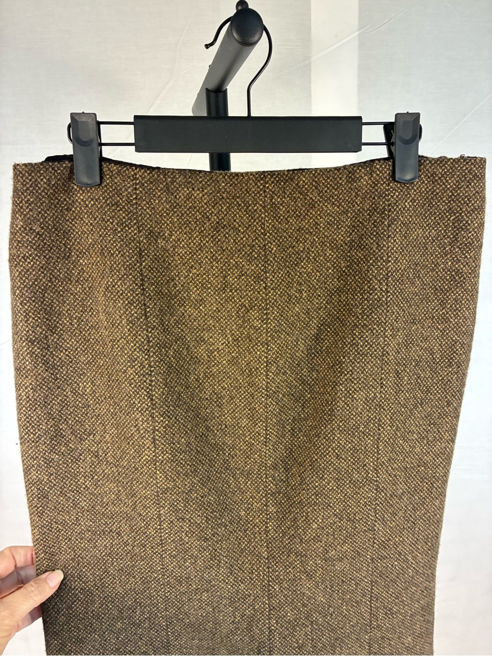 Vintage Ralph Lauren Wool Tweed Trumpet Pencil Skirt 6 - Picture 3 of 6